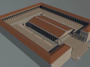 Aphrodisias ancient city - aphrodit temple - orginal Modelo 3D