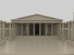 Aphrodisias ancient city - aphrodit temple - orginal Modelo 3D