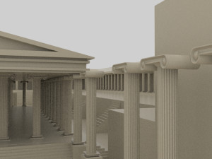Aphrodisias ancient city - aphrodit temple - orginal Modelo 3D