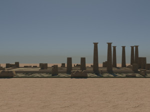 Asos ancient city - athena temple - antique 3D मॉडल