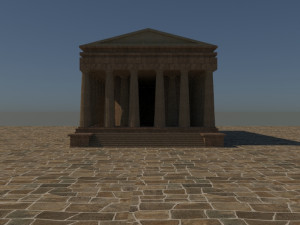 Asos ancient city - athena temple - orginal Modello 3D