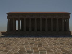Asos ancient city - athena temple - orginal Modello 3D