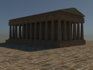 Asos ancient city - athena temple - orginal Modello 3D