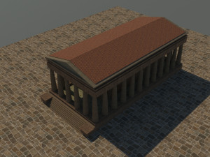 Asos ancient city - athena temple - orginal Modello 3D