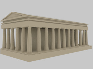 Asos ancient city - athena temple - orginal Modello 3D
