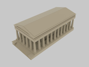 Asos ancient city - athena temple - orginal Modello 3D