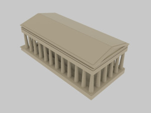 Asos ancient city - athena temple - orginal Modello 3D