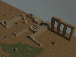 Blaundus ancient city 3D Model