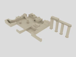Blaundus ancient city 3D Model