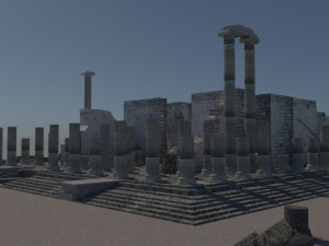 Didyma ancient city - apollon temple - antique Modèle 3D