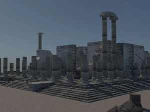 Didyma ancient city - apollon temple - antique 3D Model
