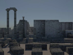Didyma ancient city - apollon temple - antique 3D Model