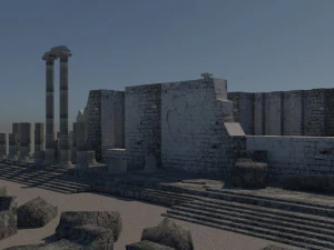 Didyma ancient city - apollon temple - antique 3D Model