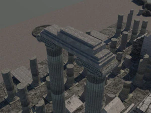 Didyma ancient city - apollon temple - antique 3D Model