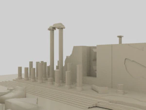 Didyma ancient city - apollon temple - antique 3D Model