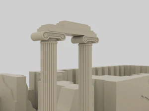 Didyma ancient city - apollon temple - antique 3D Model