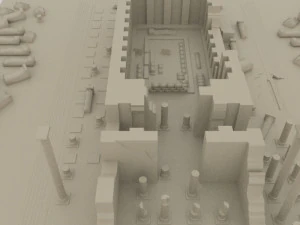 Didyma ancient city - apollon temple - antique 3D Model
