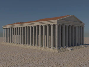 Didyma ancient city - apollon temple 2 - orginal 3D Model
