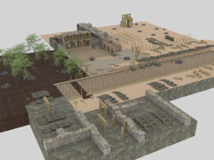 Ephesus ancient city-celesus library - antique Modello 3D