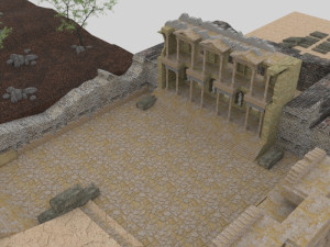 Ephesus ancient city-celesus library - antique Modello 3D