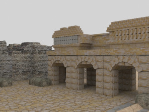 Ephesus ancient city-celesus library - antique Modello 3D