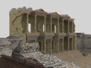 Ephesus ancient city-celesus library - antique Modello 3D