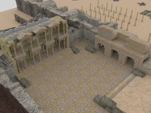 Ephesus ancient city-celesus library - antique Modello 3D