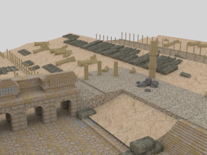 Ephesus ancient city-celesus library - antique Modello 3D
