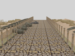Ephesus ancient city-celesus library - antique Modello 3D
