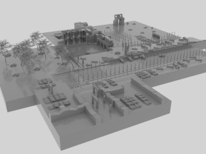 Ephesus ancient city-celesus library - antique Modello 3D