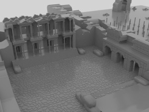 Ephesus ancient city-celesus library - antique Modello 3D