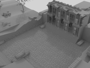 Ephesus ancient city-celesus library - antique Modello 3D