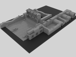 Ephesus ancient city-celesus library - antique Modello 3D