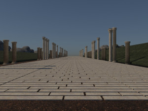Ephesus ancient city - theater port road trade agora -antque 3Dモデル