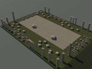 Ephesus ancient city - theater port road trade agora -antque 3Dモデル