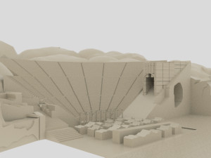 Ephesus ancient city - theater port road trade agora -antque 3Dモデル