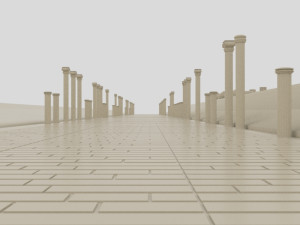 Ephesus ancient city - theater port road trade agora -antque 3Dモデル