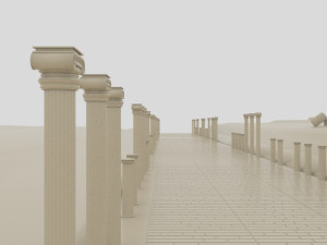 Ephesus ancient city - theater port road trade agora -antque 3Dモデル