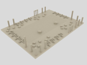 Ephesus ancient city - theater port road trade agora -antque 3Dモデル