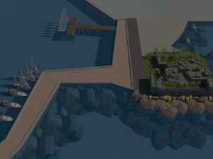 Bodrum castle 3D Model