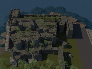 Bodrum castle 3D Model