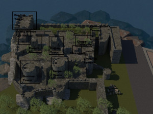 Bodrum castle 3D Model