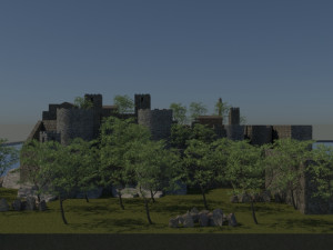 Bodrum castle 3D Model