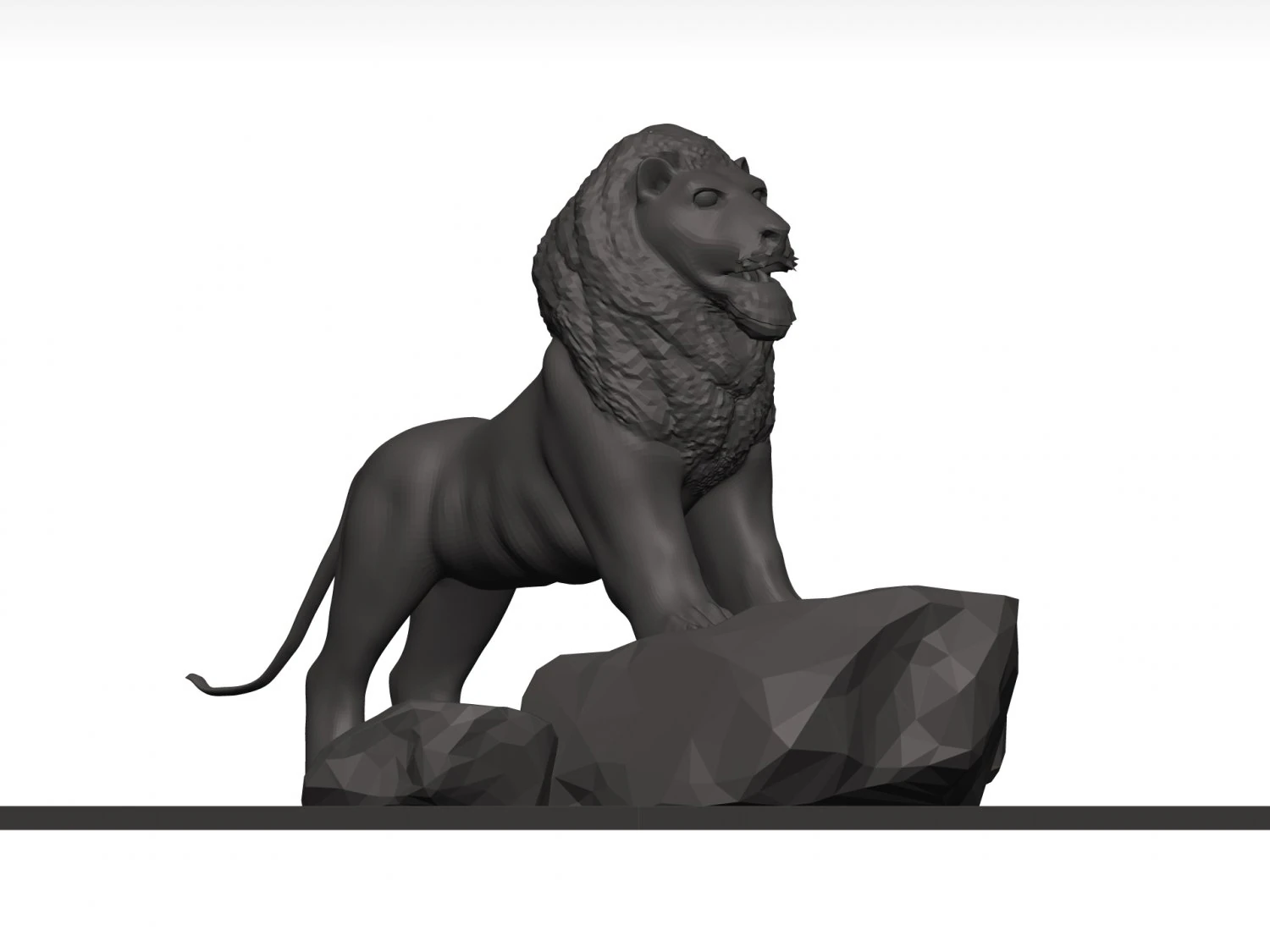 Lion 3D Model .c4d .max .obj .3ds .fbx .stl .blend 