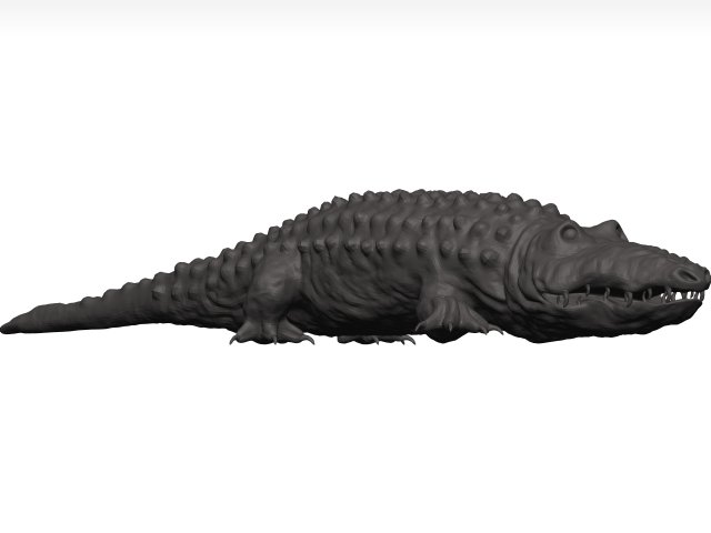 Alligator Modelo 3D .c4d .max .obj .3ds .fbx .stl .blend 