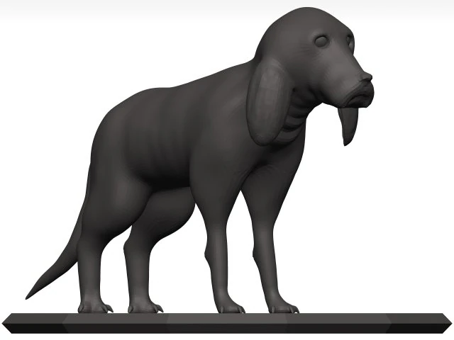 ビーグル 3Dモデル .c4d .max .obj .3ds .fbx .stl .blend 