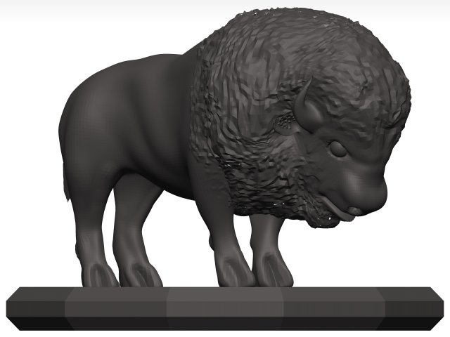 Bison Modello 3D .c4d .max .obj .3ds .fbx .stl .blend 