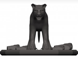Black leopard 3D मॉडल