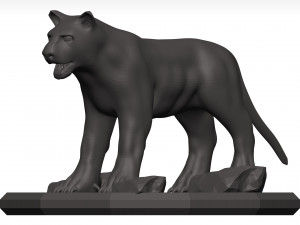 Black leopard 3D मॉडल