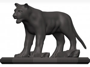 Black leopard 3D Model